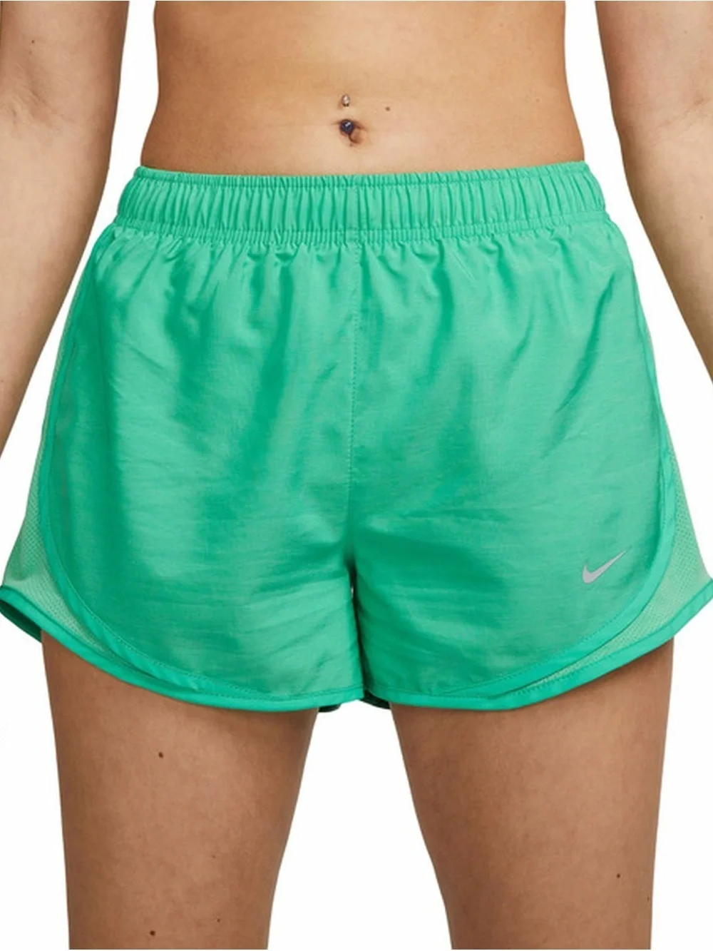 Nike Women's Mint Green Dri-FIT Running Shorts Small